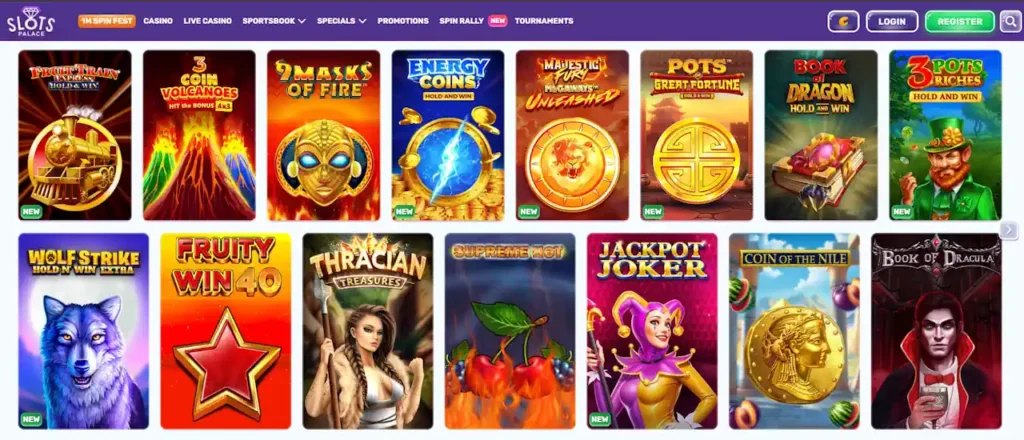 Slotspalace Game Library